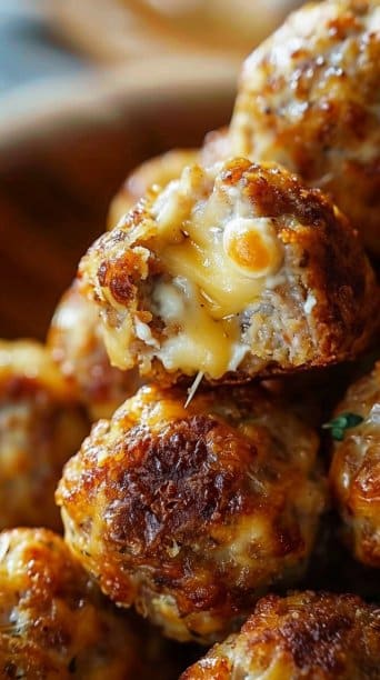 Rotel Cream Cheese Sausage Balls