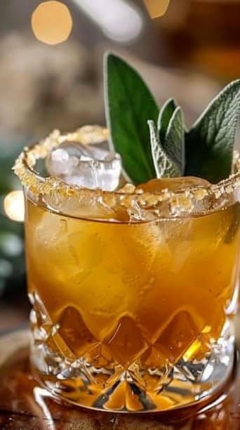Sage and Honey Bourbon Smash