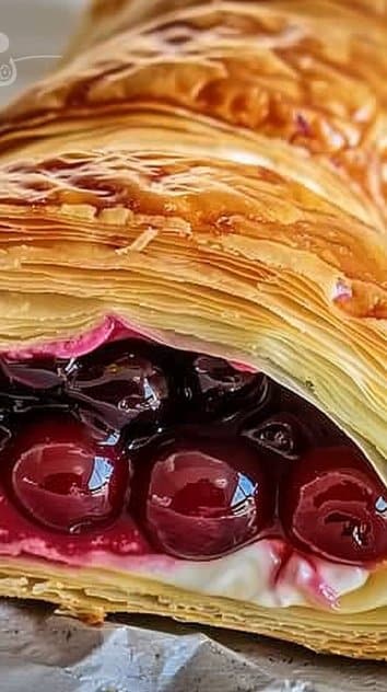 Irresistible Cherry Cheese Danish