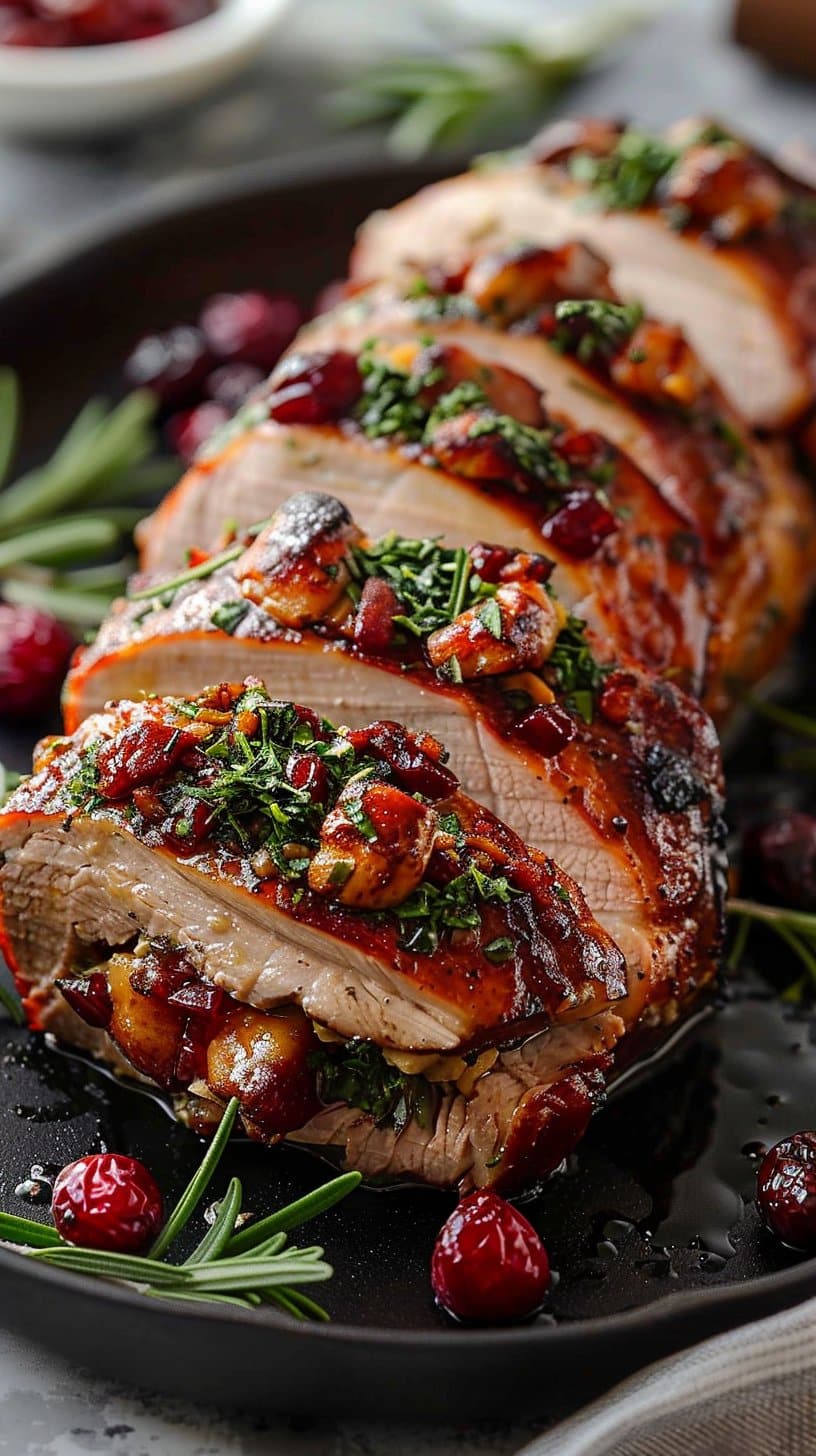 Best Christmas Stuffed Pork Tenderloin