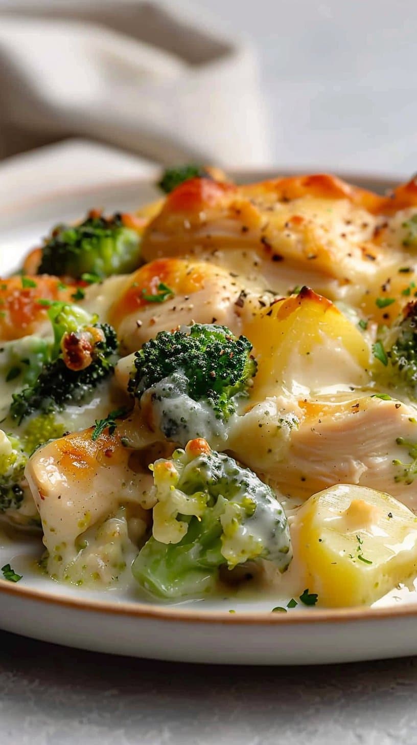 Baked Potato Chicken And Broccoli Casserole