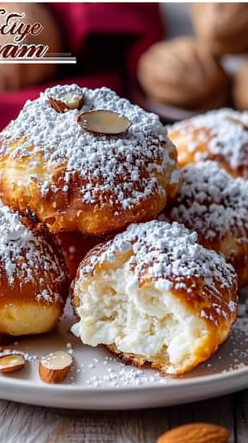 Soft Ricotta Almond Pillows