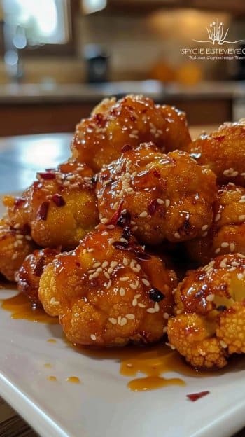 Spicy Honey Cauliflower Bites – Crispy, Sweet, and Addictively Spicy