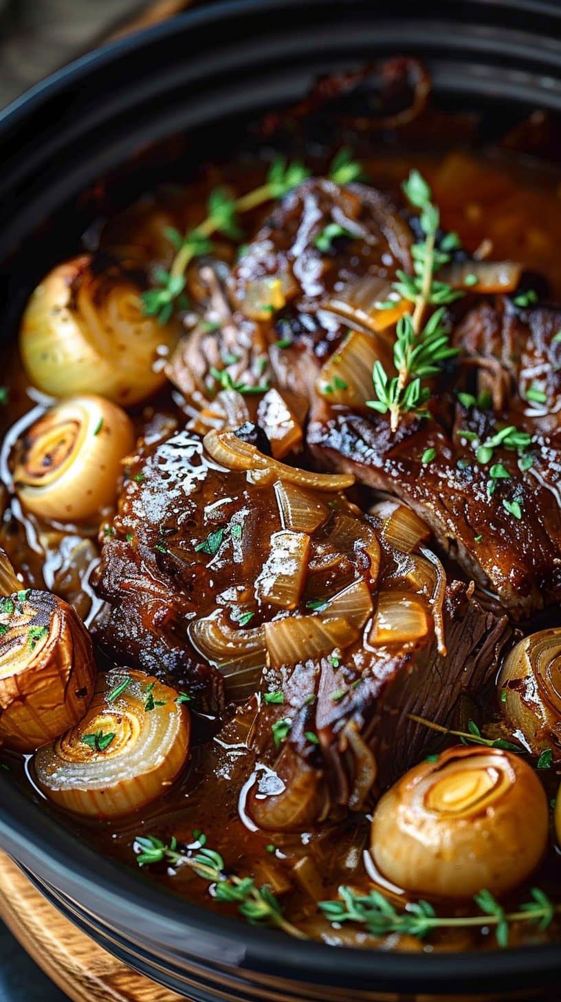 Comforting French Onion Pot Roast