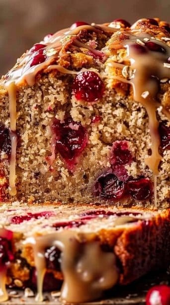 Cranberry Ginger Oat Loaf
