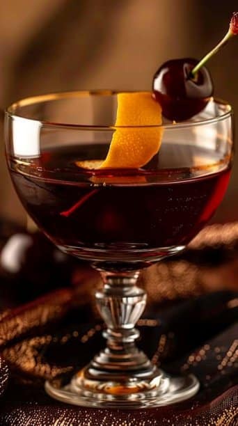 Spiced Cherry Manhattan