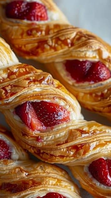Strawberry Braided Pastry