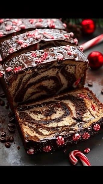 Peppermint Mocha Marble Loaf
