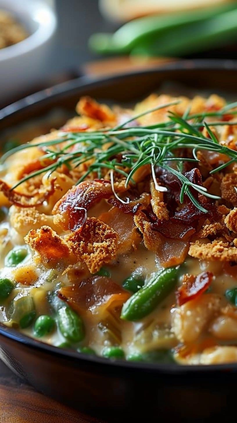Irresistible Campbell's Green Bean Casserole