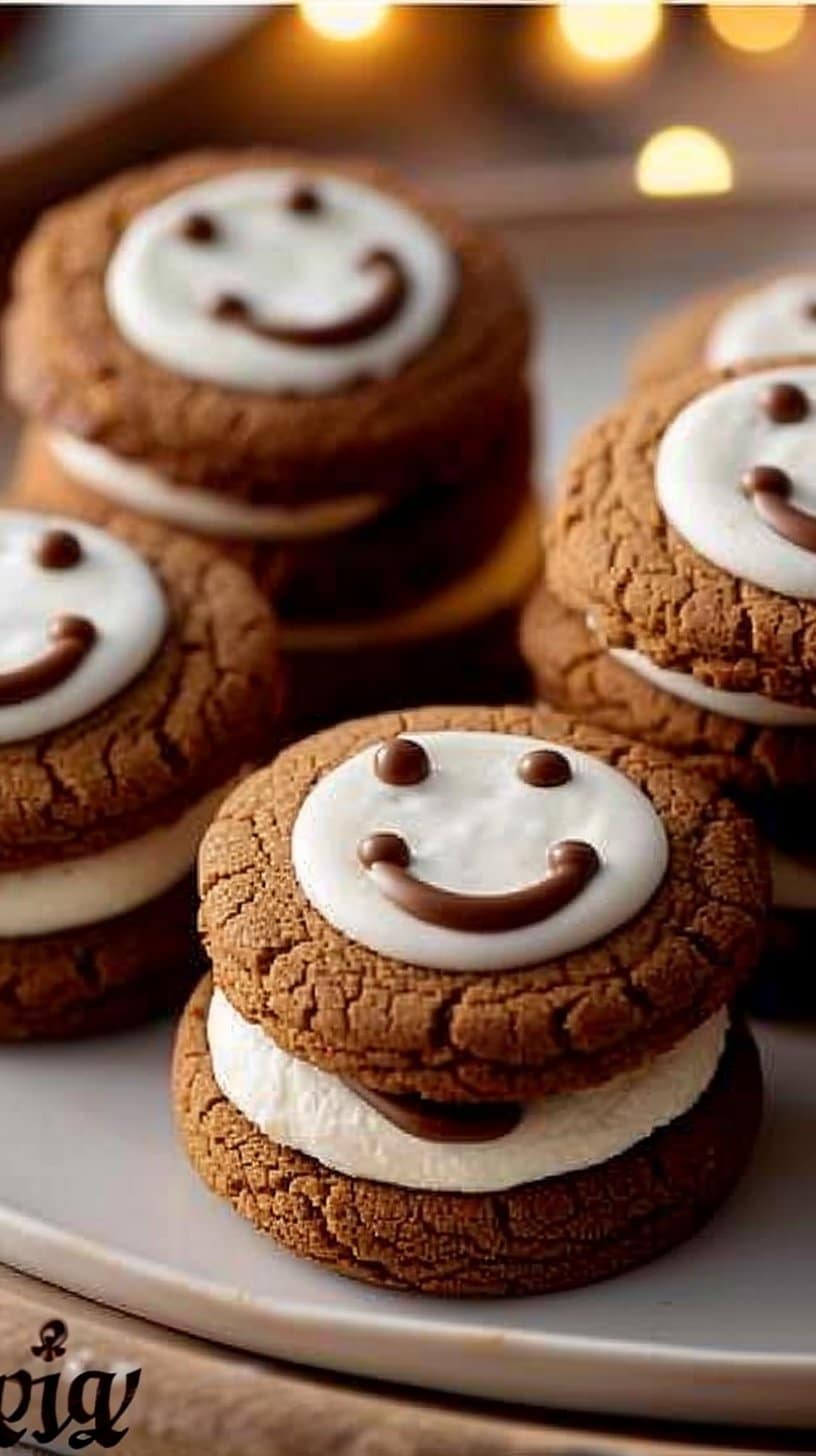Gingerbread Cream Cheese Cookie Sandwiches: Soft, Spiced, and Smiling Their Way Into Your Holiday Baking
