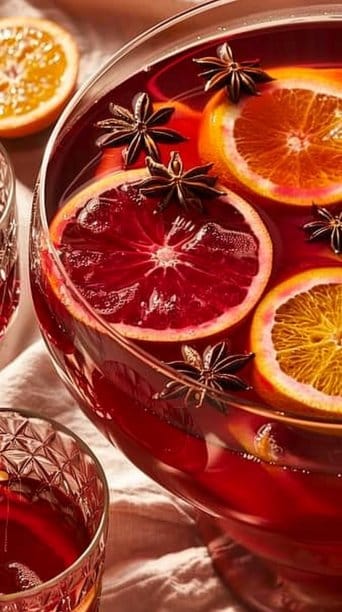 Blood Orange Champagne Punch