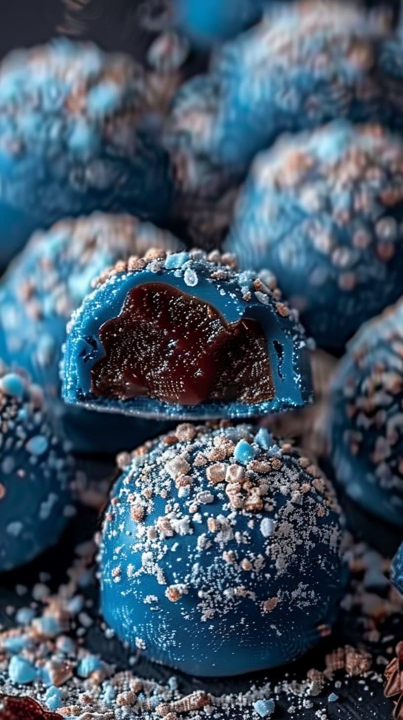 Blue Christmas Truffles