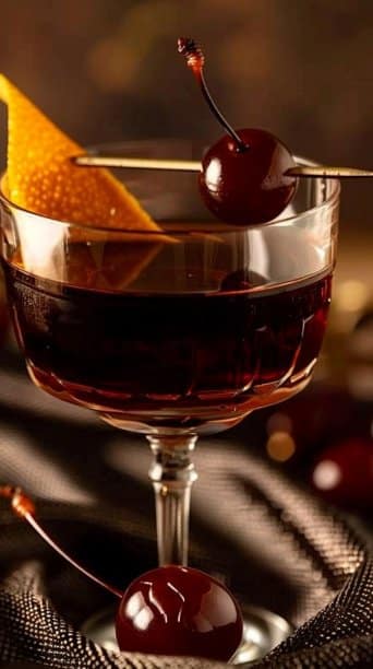 Spiced Cherry Manhattan