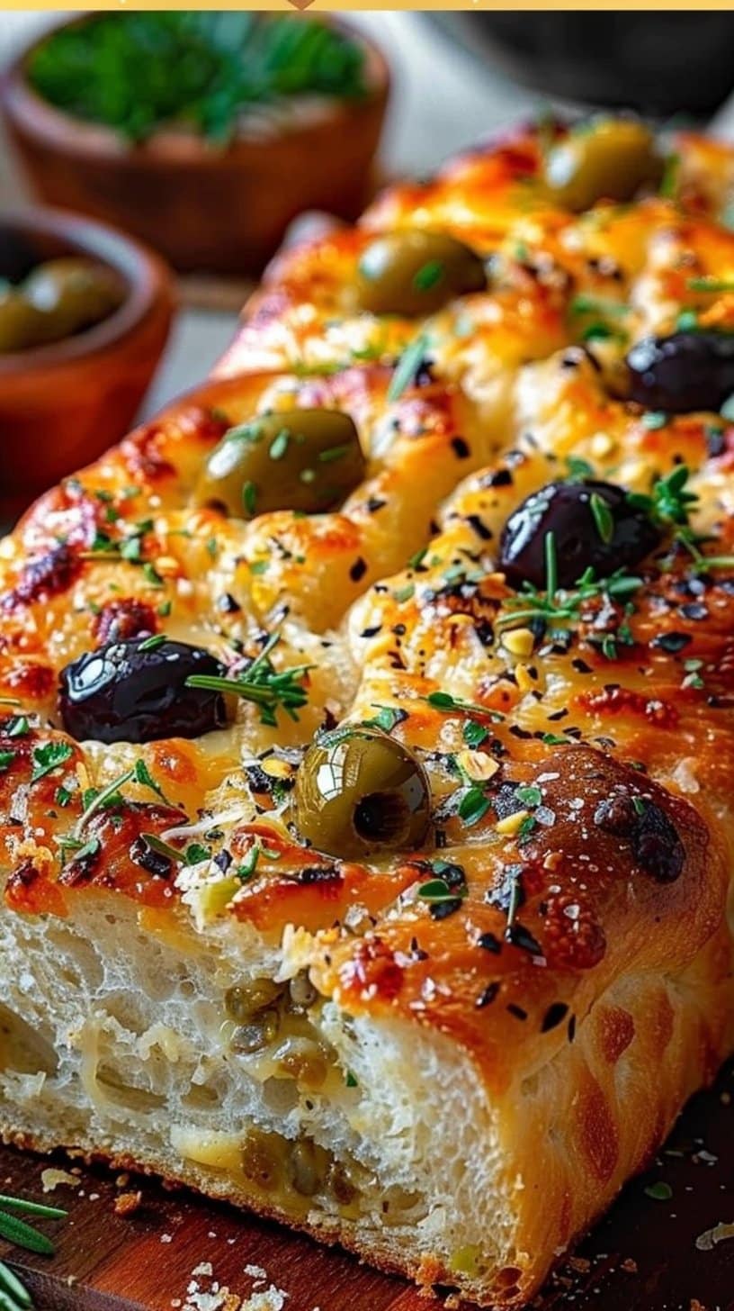 Gooey Olive Cheese Bread: Easy, Cheesy & Irresistibly Delicious!