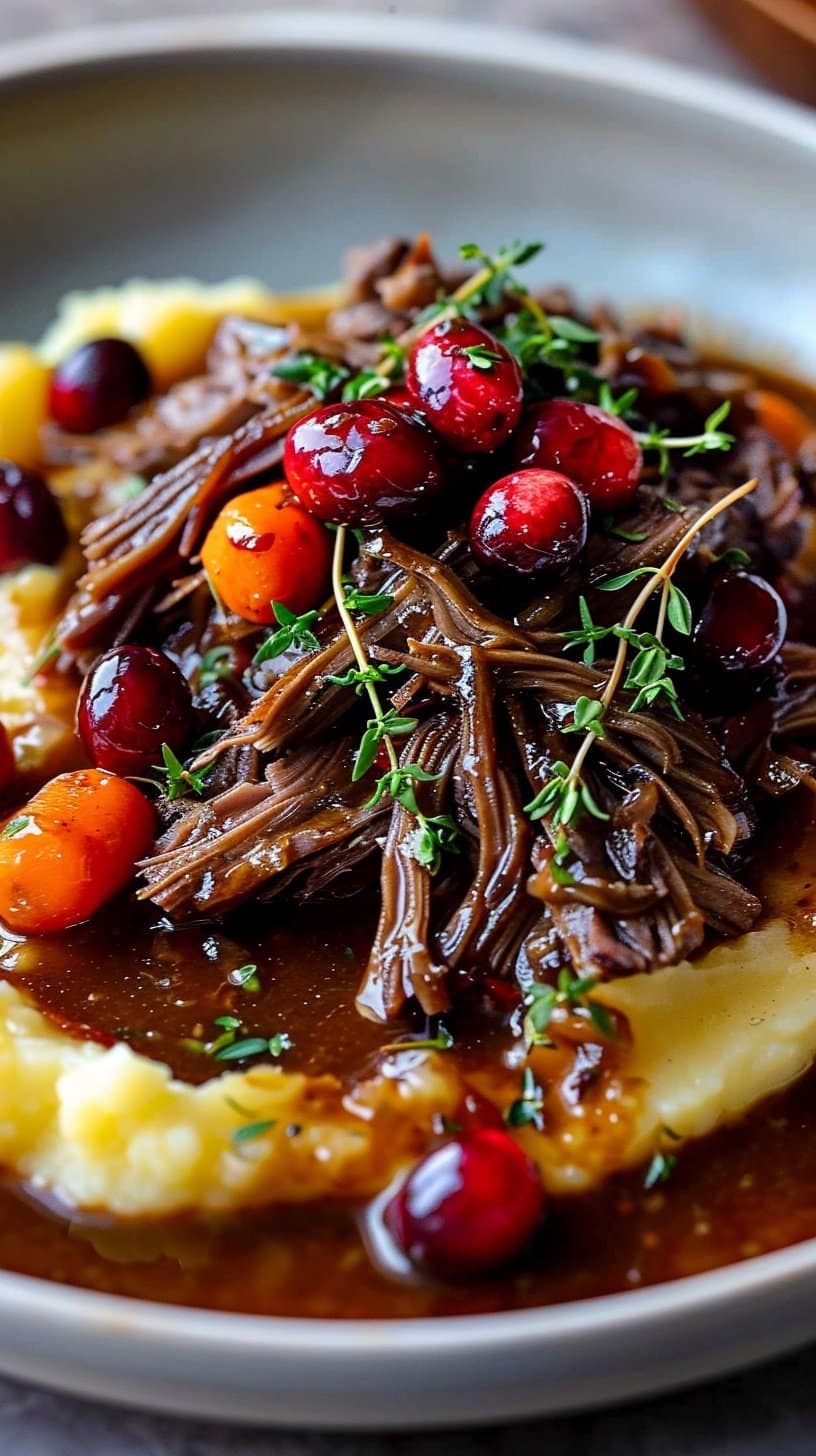 Cranberry Balsamic Roast Beef