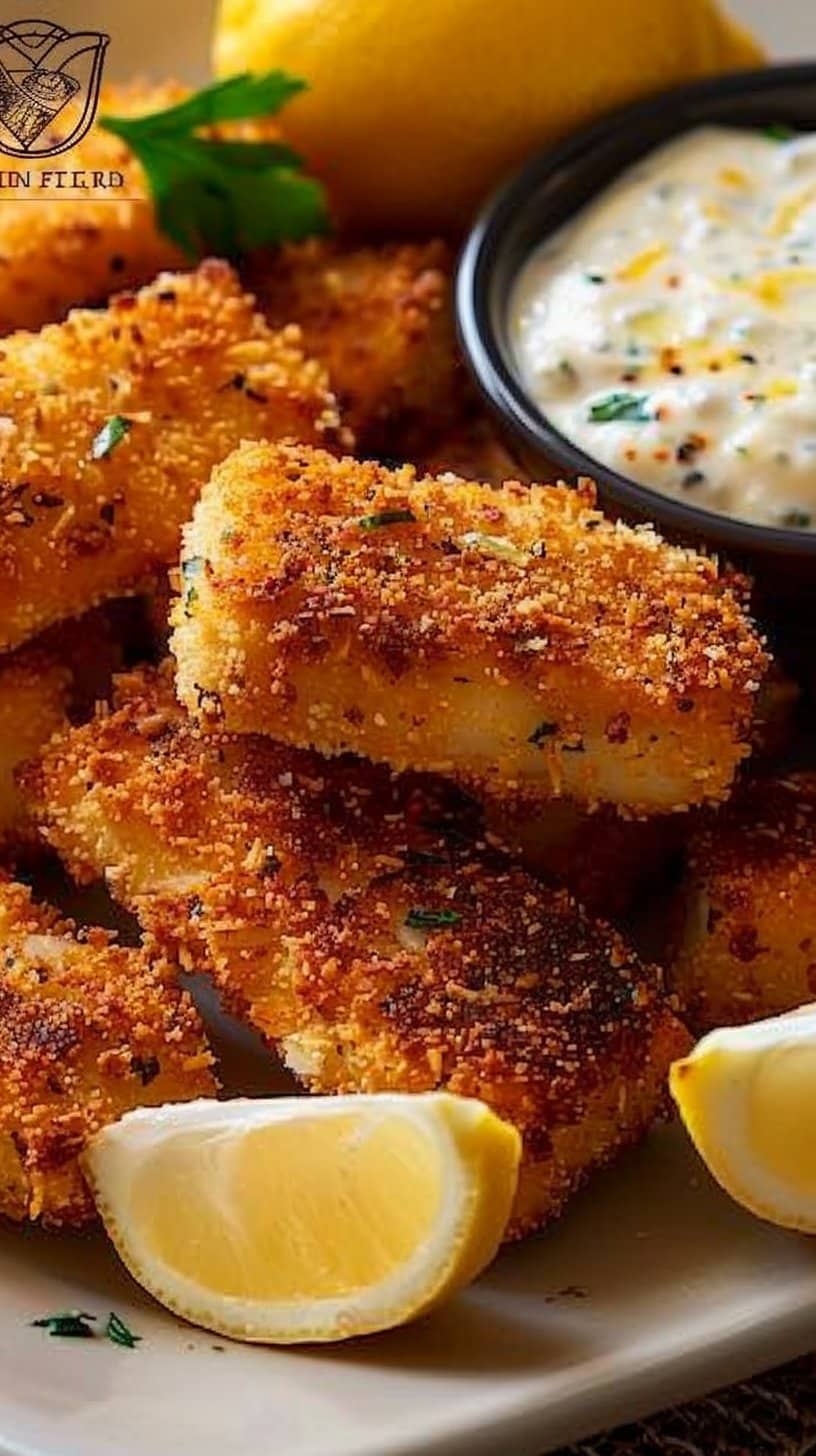 Crispy Baked Fish Sticks With Tartar Sauce