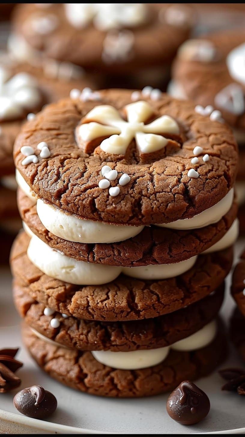 Gingerbread Cream Cheese Cookie Sandwiches: Soft, Spiced, and Smiling Their Way Into Your Holiday Baking