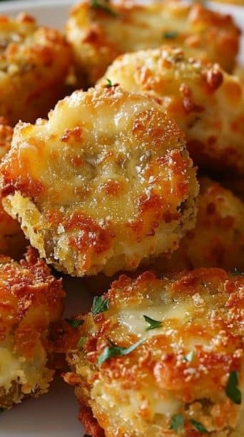 Crispy Pickle Cheese Bites