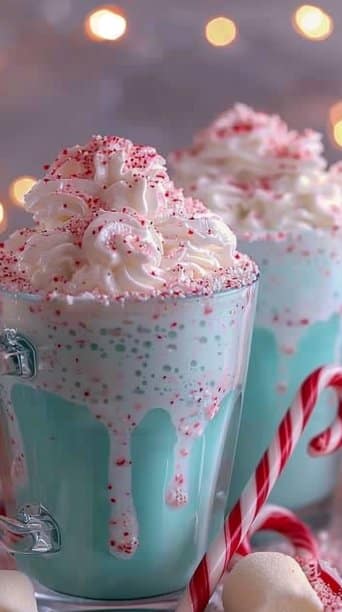 North Pole Peppermint Punch with Marshmallow Foam
