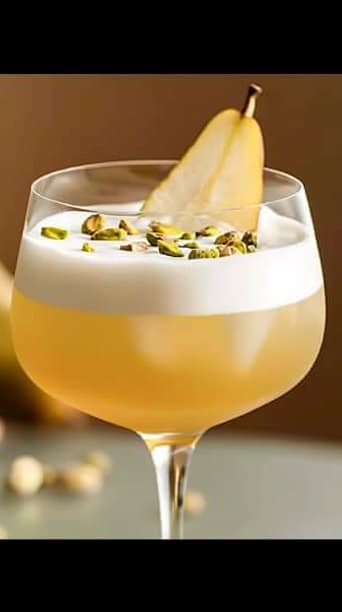 Pear and Cardamom Vodka Sour