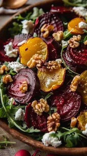 Roasted Beet and Goat Cheese Christmas Salad