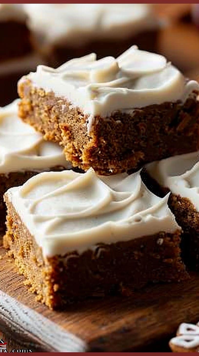 Chewy Gingerbread Bars