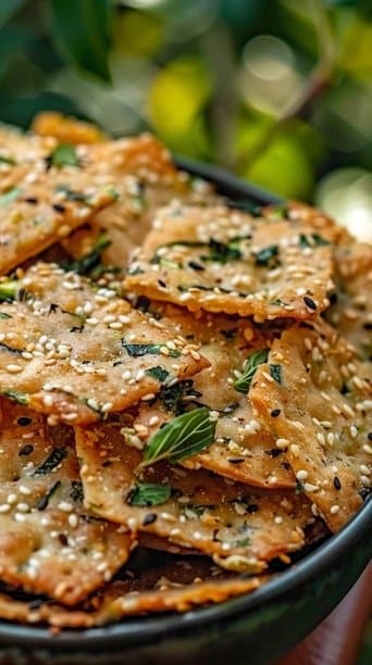 Healthy Zucchini Herb Crackers