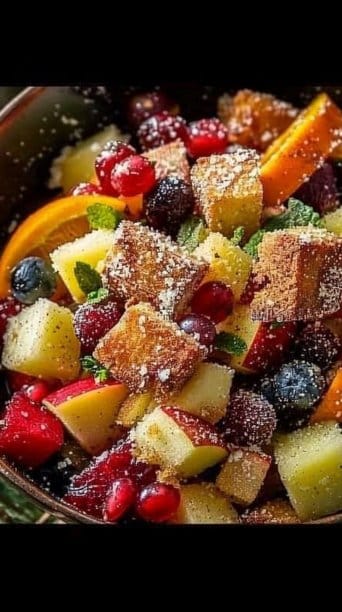 Gingerbread Spiced Fruit Salad