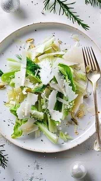 Snowy White Winter Salad with Fennel and Parmesan