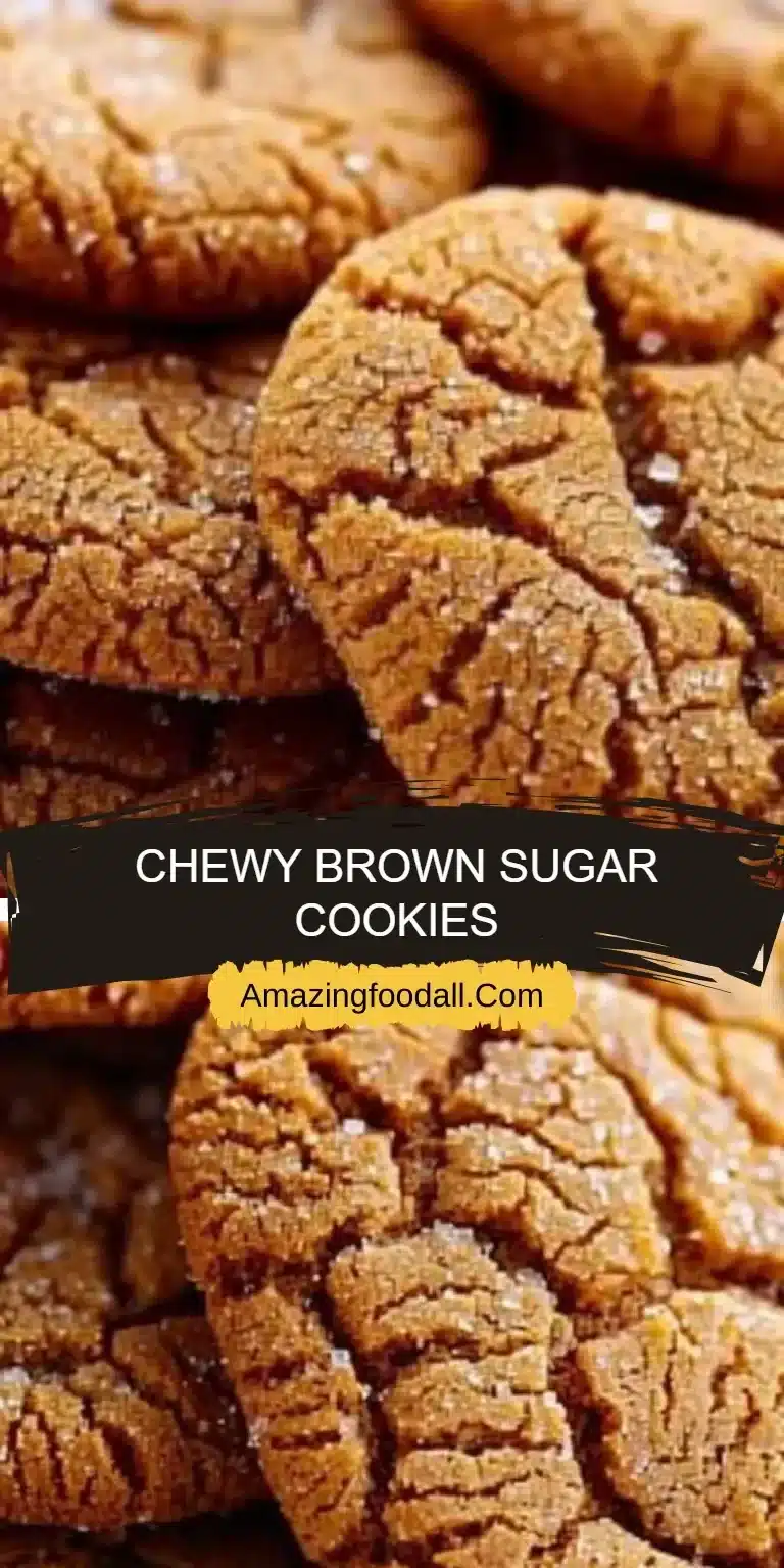 Delicious chewy brown sugar cookies on a plate
