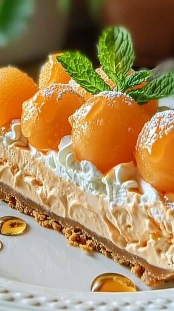 No-Bake Cantaloupe Cream Pie
