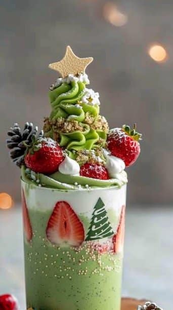 Healthy Christmas Tree Smoothie