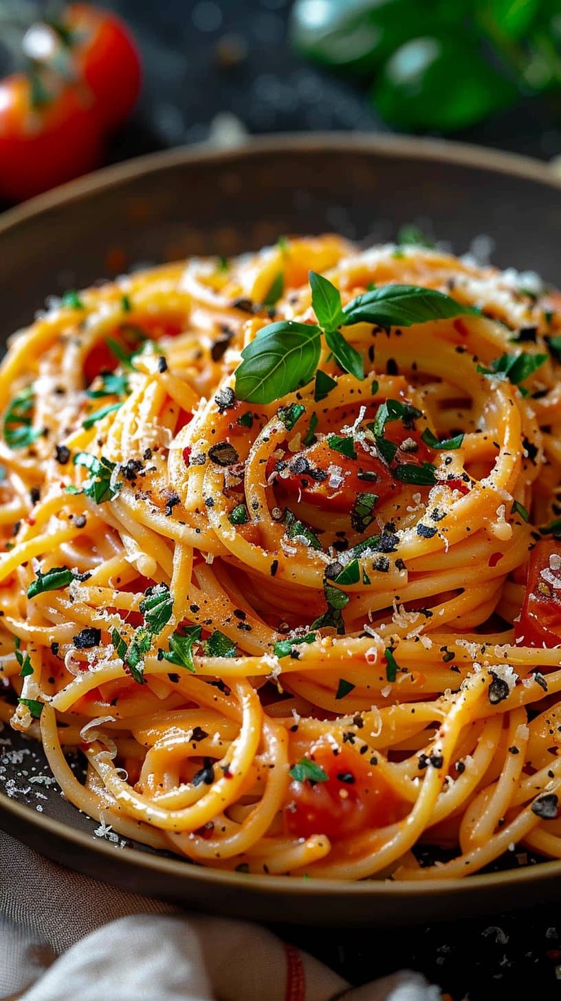 Creamy Tomato Garlic Pasta