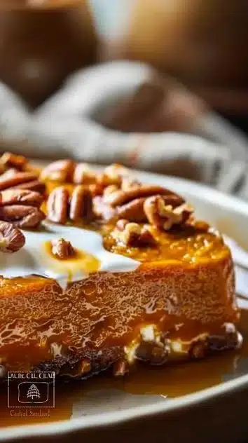 Delicious Easy Pumpkin Cottage Cheese Bake served as dessert or breakfast