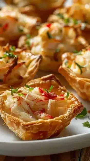 Elegant king crab appetizers beautifully arranged for a sophisticated dining experience