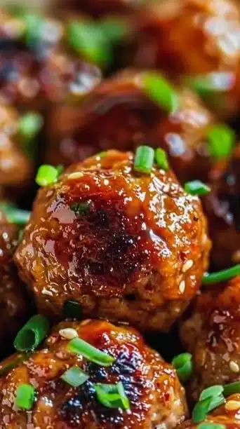 Fall turkey meatballs served with creamy pumpkin sage sauce