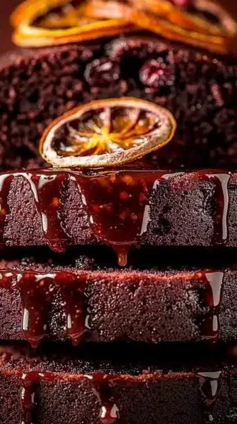 A steaming cup of holiday mulled wine with spices and citrus garnishes