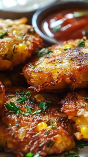 Crab & Corn Fritters: Crispy Southern Bites of Seafood Goodness