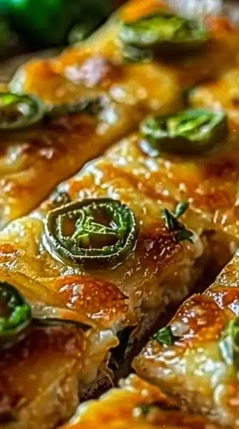 Delicious Jalapeño Cheese Squares served on a platter