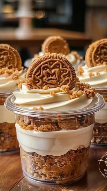 Cookie Butter Cheesecake Cups