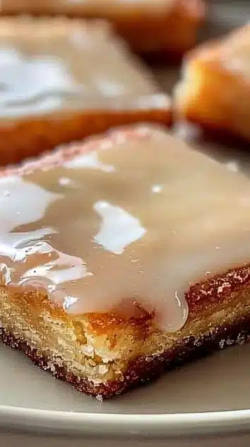 Delicious Maple Donut Bars resembling a popular bakery treat
