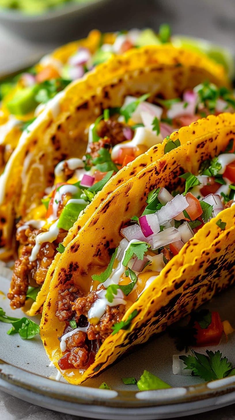 Oven Baked Cheesy Tacos