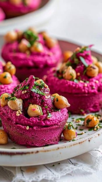 Roasted Beet Hummus Cups – Vibrant, Creamy, and Deliciously Healthy