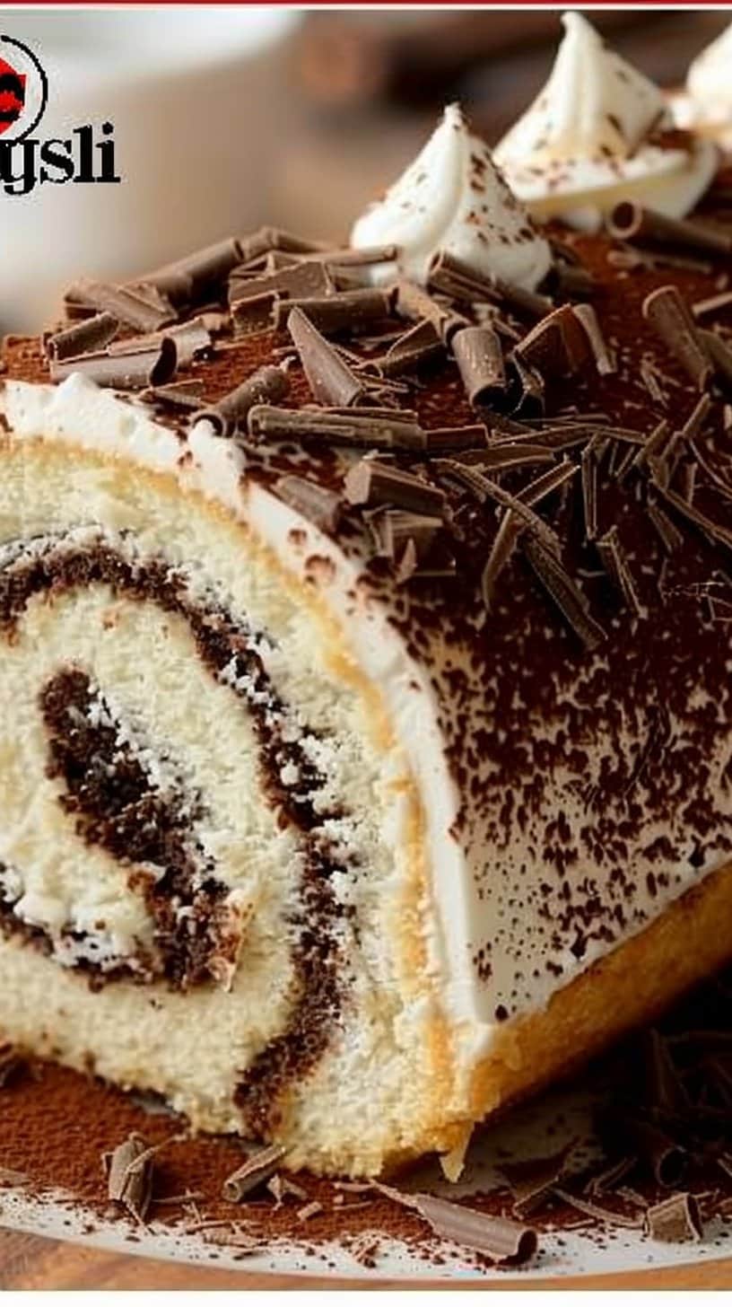 Gourmet Tiramisu Yule Log Cake
