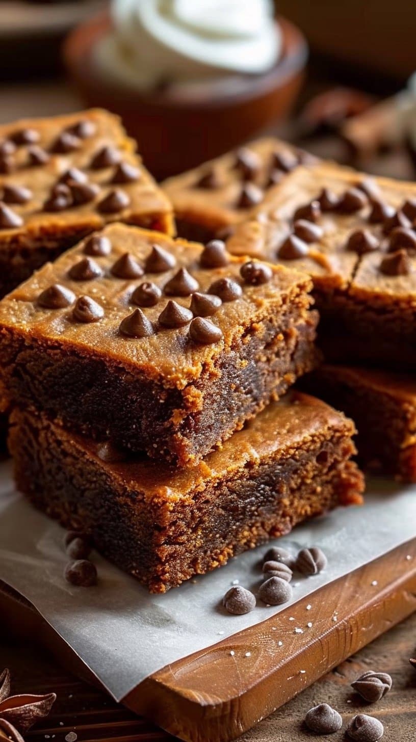 Chewy Gingerbread Bars