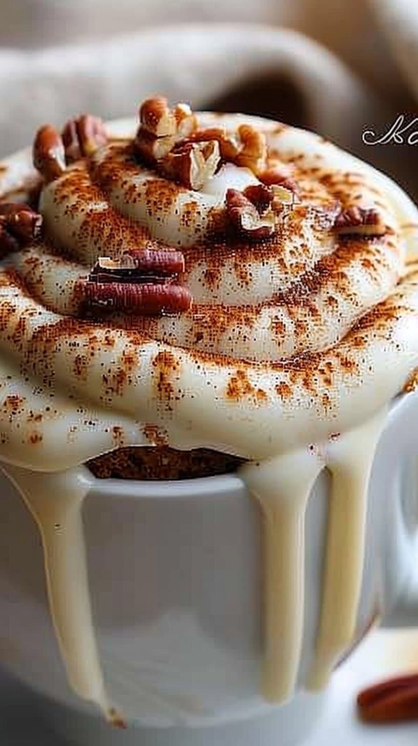 Minute Keto Cinnamon Roll Mug Cake