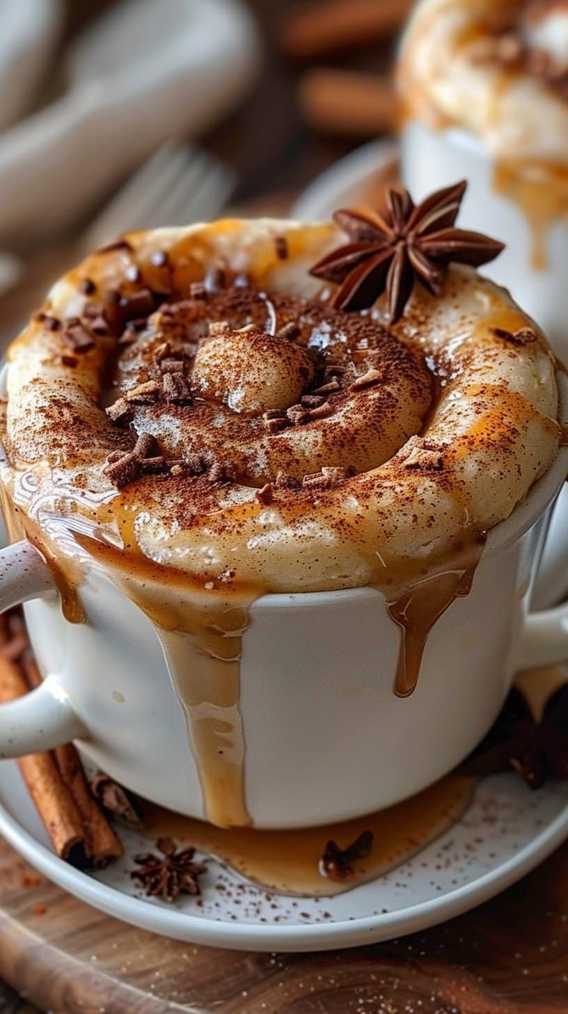 Minute Keto Cinnamon Roll Mug Cake