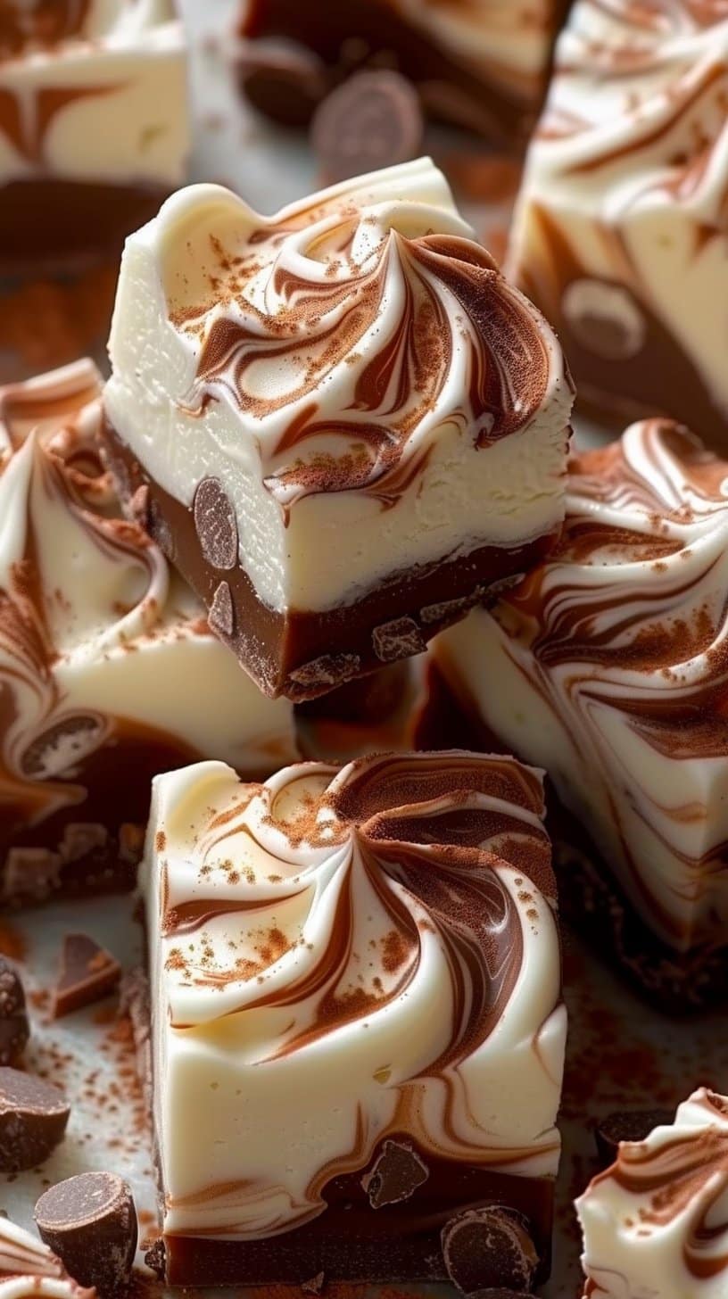 Marshmallow Swirl Fudge