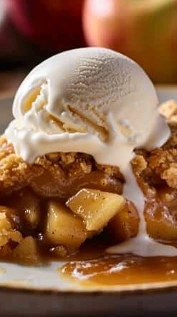 Warm Caramel Apple Dump Cake