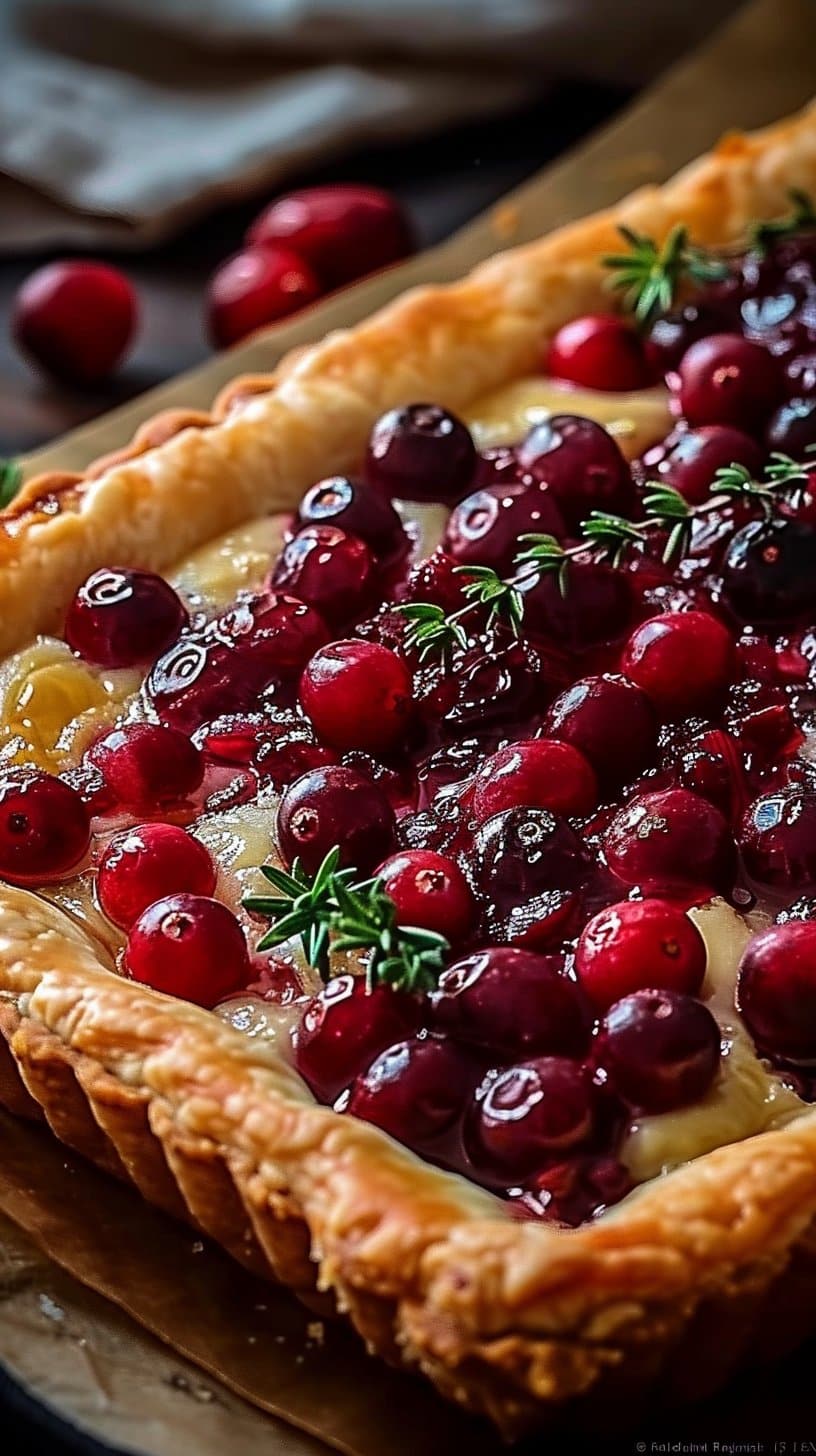 Cranberry Brie Tart